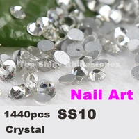 ss10 2 7 2 8mm clear nail rhinestones for to nails art glitter crystals decorations diy non hotfix rhinestone decor strass stone