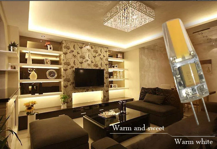 3W 6W 12V G4 COB светодиодный светильник белого цвета 3000K 4000K 6000K цвет AC DC12V Bin штыревая лампа, эквивалентная 20 W/40 W