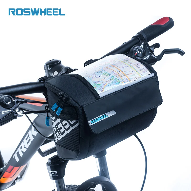 ROSWHEEL 3L велосипедная сумка на руль MTB Дорожный Велоспорт передняя бар Сумки