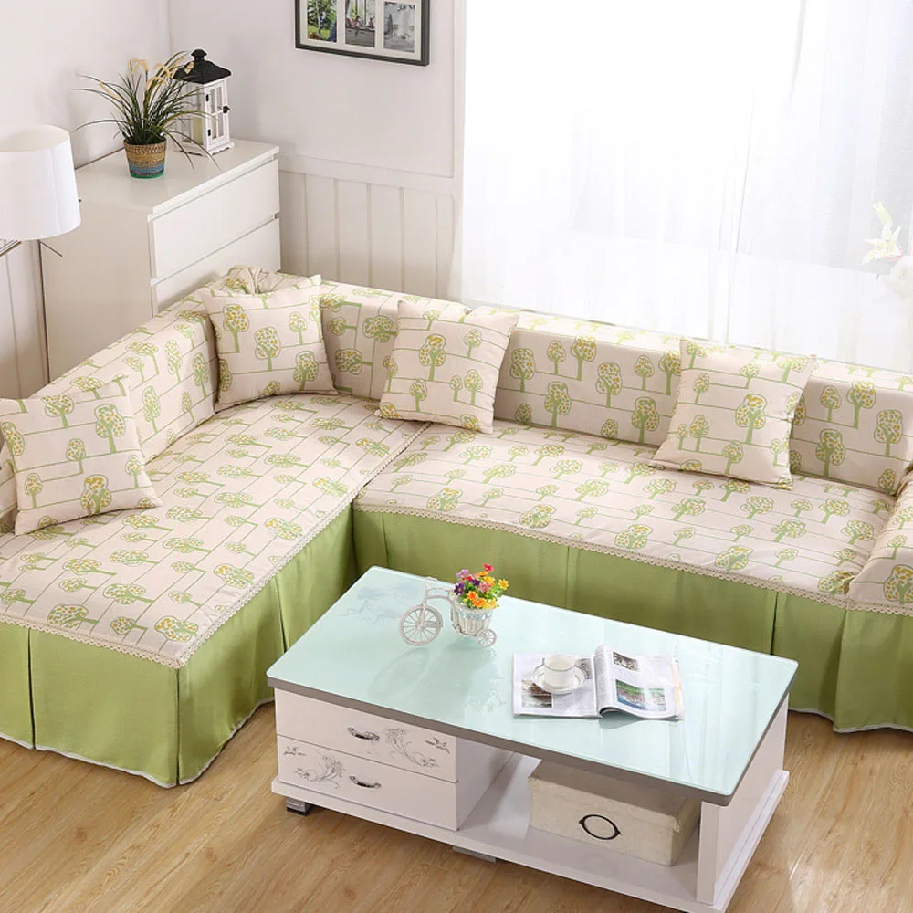 100% полиэстер чехлы для диванов в пасторальном стиле диван на углу украшения