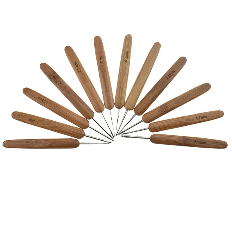 Хит бамбуковый набор вязания крючком для начинающих эргономичный углеродистый