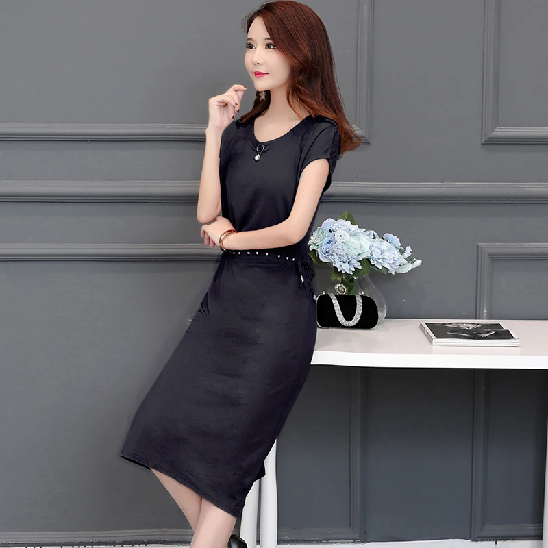Элегантная офисная Дамская одежда 2019 Женская с коротким рукавом Повседневная