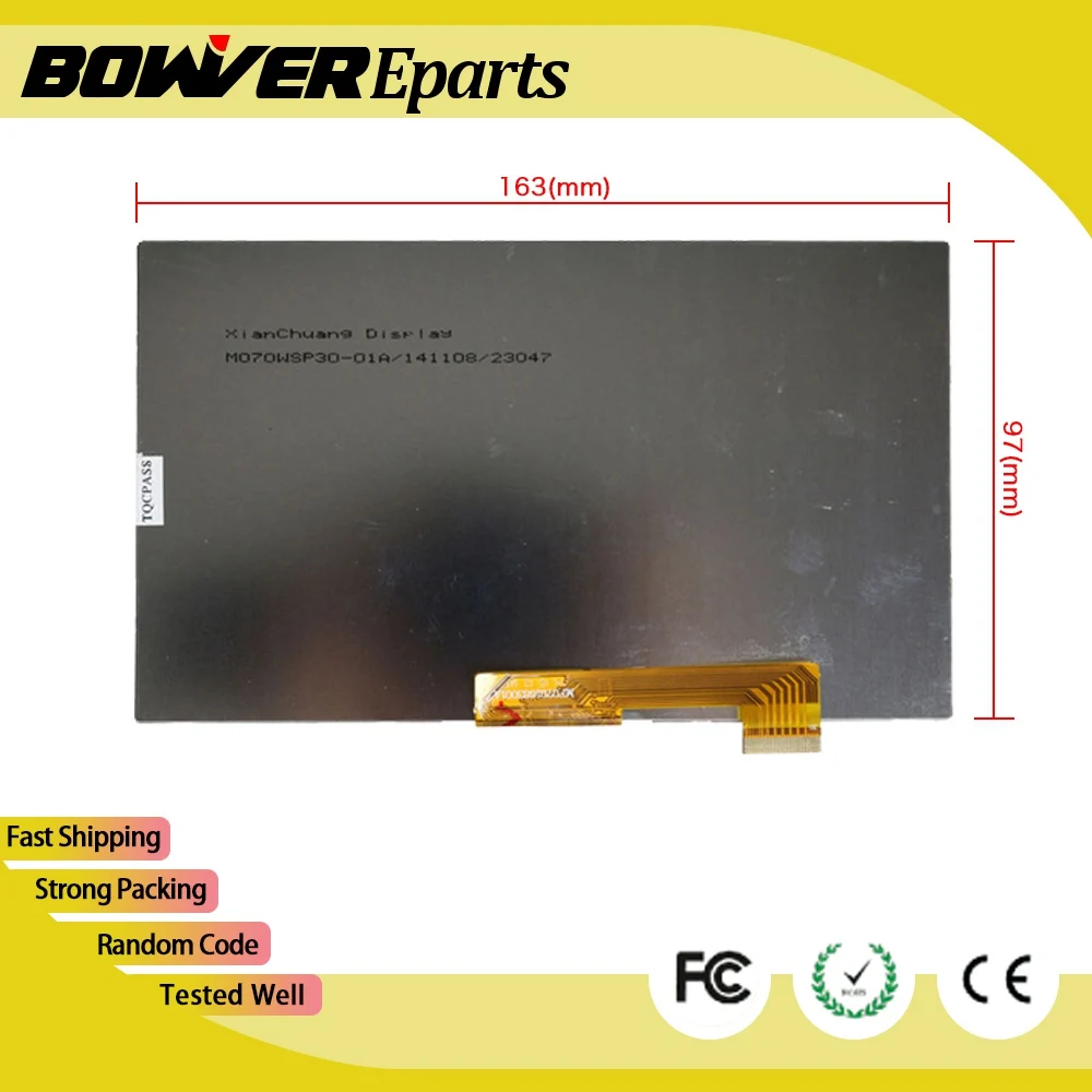 163x97x2 5 мм 30pin ЖК дисплей FPC0703006_A FPC0703006 KR070IE6T WJWS070110A SL007DC21B428 случайный код|ЖК-экраны и