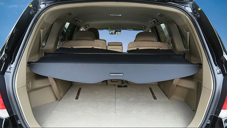 For Toyota Highlander 2004-2013 Aluminum+Canvas Rear Cargo Cover privacy Trunk Screen Security Shield shade Accessories