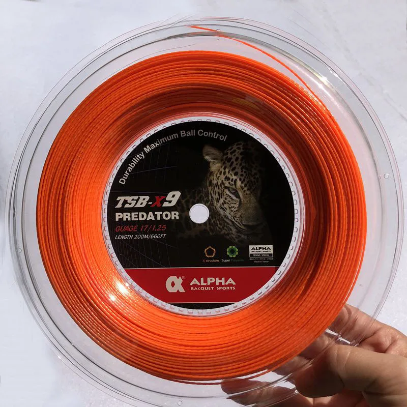 1 Катушка Альфа бамбуковая Теннисная ракетка шнурок из полиэстера теннисная