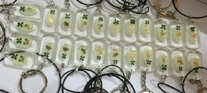 В стиле Св. Патрика День Святого Валентина 24 шт. зеленый четырехлистного клевера