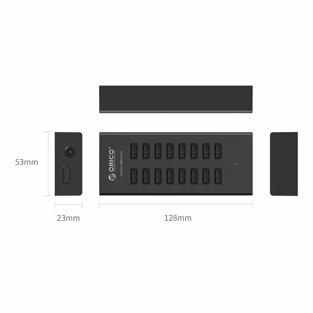 ORICO usb-хаб 16 портов промышленные USB2.0 концентраторы USB Дубликатор с 12V2A адаптер питания для Apple Macbook Air ноутбук ПК планшет