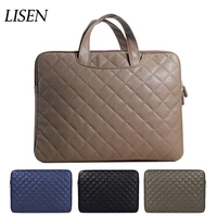 waterproof pu handbag liner sleeve laptop bag for macbook air 13 case pro11 12 14 15 for xiaomi mi 13 3 15 6 inch portable cover