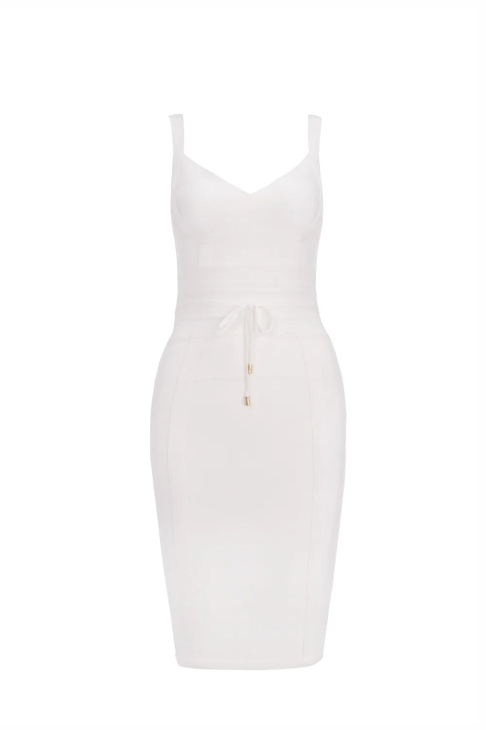 Летнее модное сексуальное Белое Бандажное платье с открытой спиной 2017