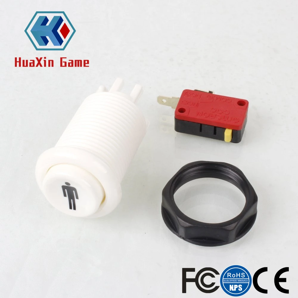 Нажимные кнопки Happ Style 1 игрок/2 игрока Start & Home с микропереключателем для аркадных