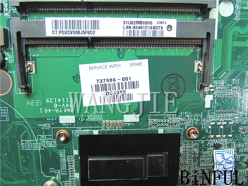 737986-501 Материнская плата для ноутбука для hp 15-N 737986-001 DA0U82MB6D0 I7-4500U 740 м 2 ГБ полностью протестированы