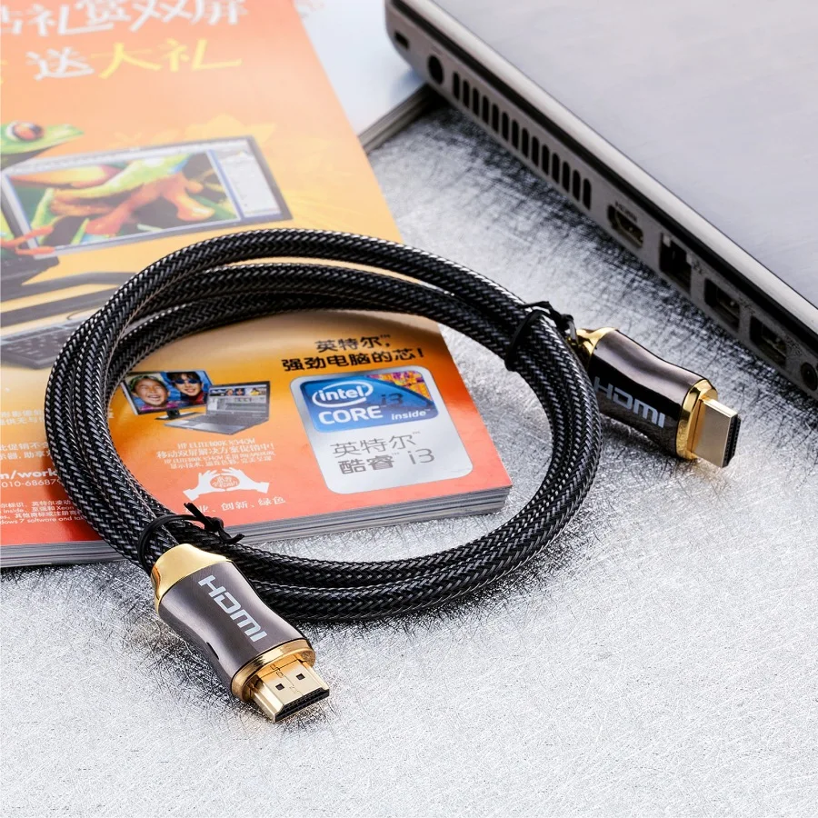 UYG Кабель HDMI 4 К оптический кабель аудио Коммутатор мужчинами 0 5 м 1 2 3 8 10 Displayport/HDMI |