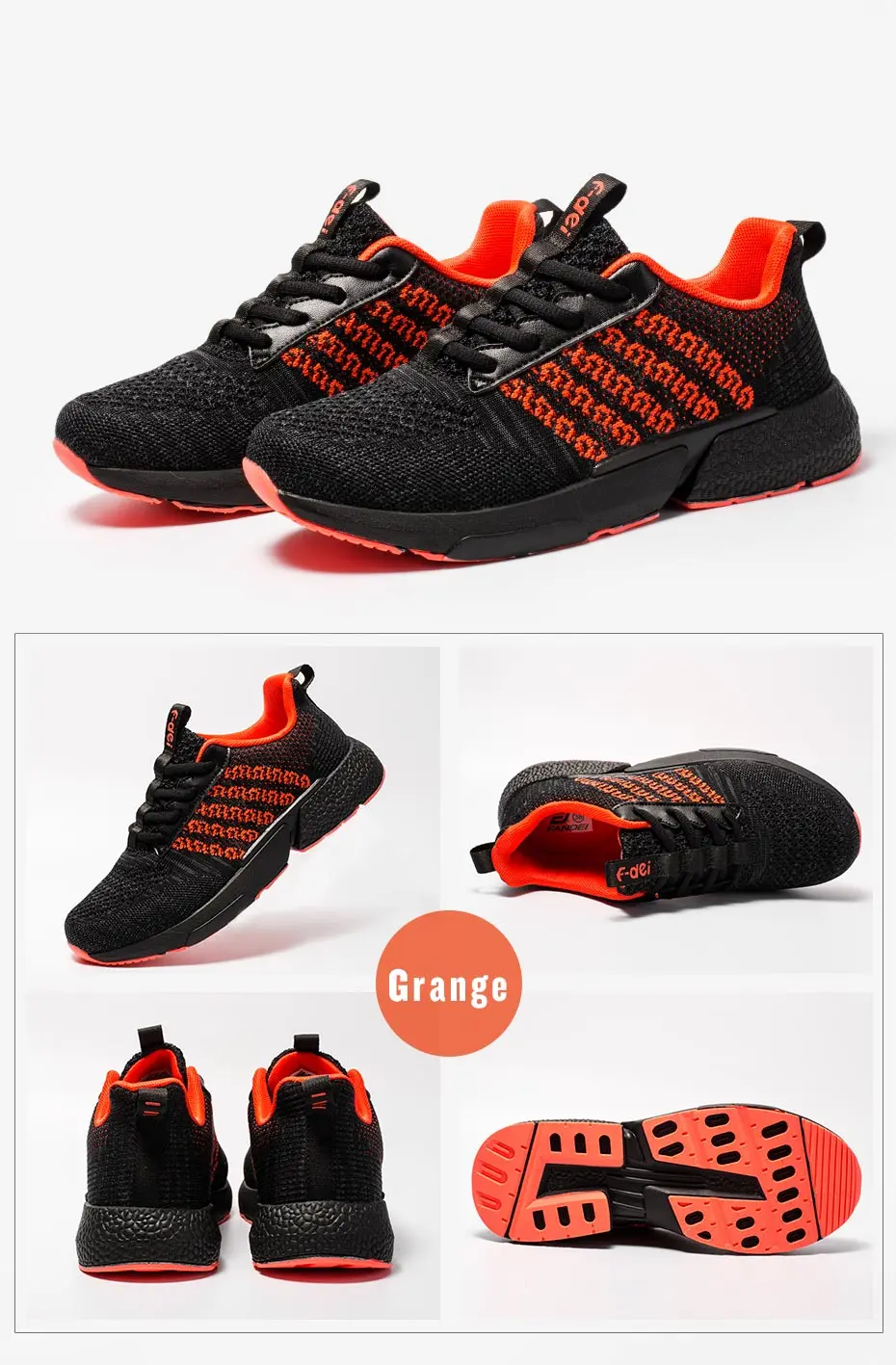FANDEI кроссовки для женщин спортивная обувь для женщин Flyknit zapatillas mujer Deportiva светильник кроссовки для женщин амортизирующая подошва