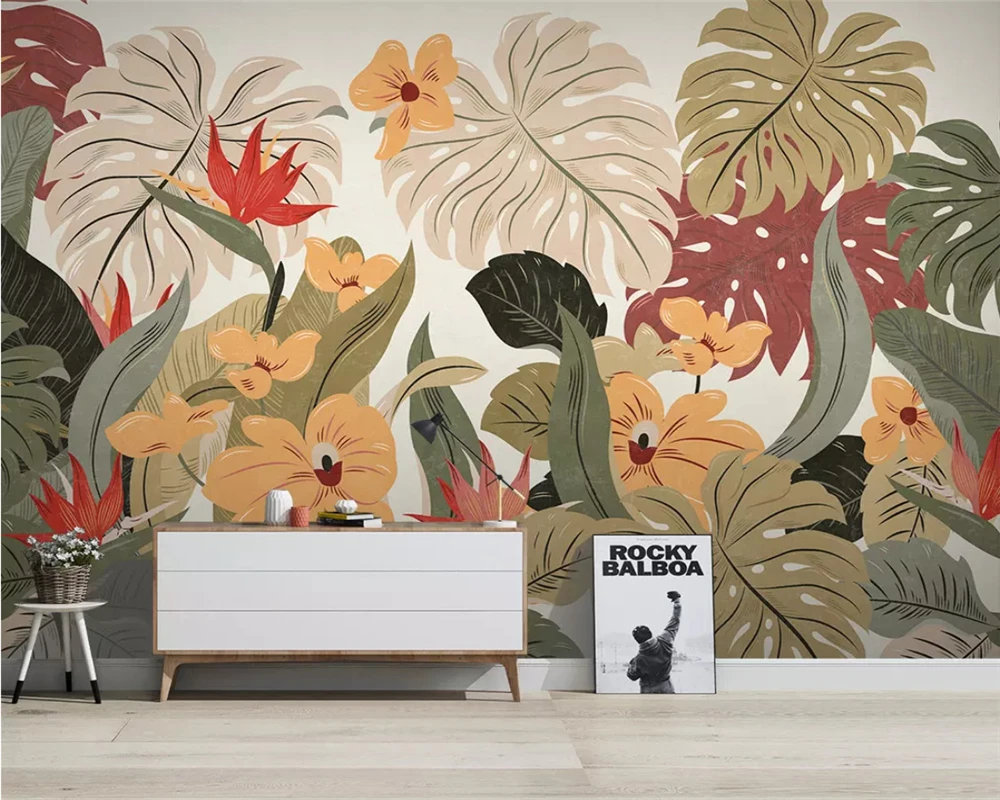 Beibehang пользовательские скандинавские простые тропические растения