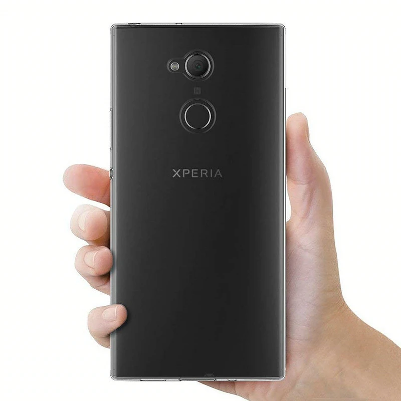 Чехол для sony Xperia XA2 TPU Силиконовый прочный прозрачный мягкий чехол двойной