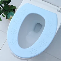 Blue A O-type водостойкое сиденье для унитаза из вспененного этиленвинилацетата с мягкой подкладкой, моющаяся унитаз для ванной, крышка для унитаза - Цвет: Blue A