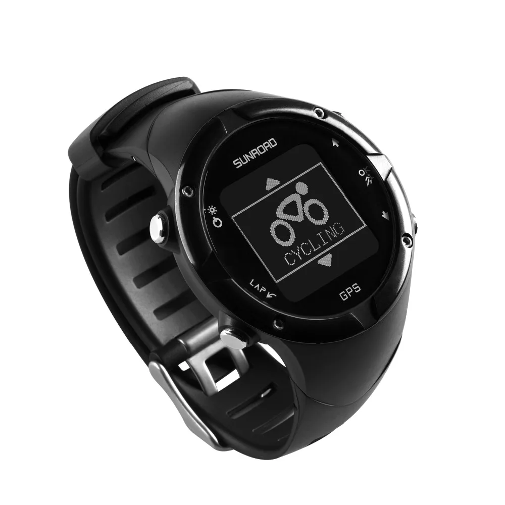 SUNROAD, gps, мужские цифровые часы с пульсом, барометр, альтиметр, для плавания, для бега, водонепроницаемые, компас, спортивные наручные часы