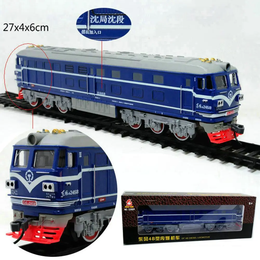 blue RCtown музыкальная дорожка поезда электрическая игрушка длинные вагоны классические детские игрушки поезд симулятор поезд для детей подарок на день рождения - Цвет: blue
