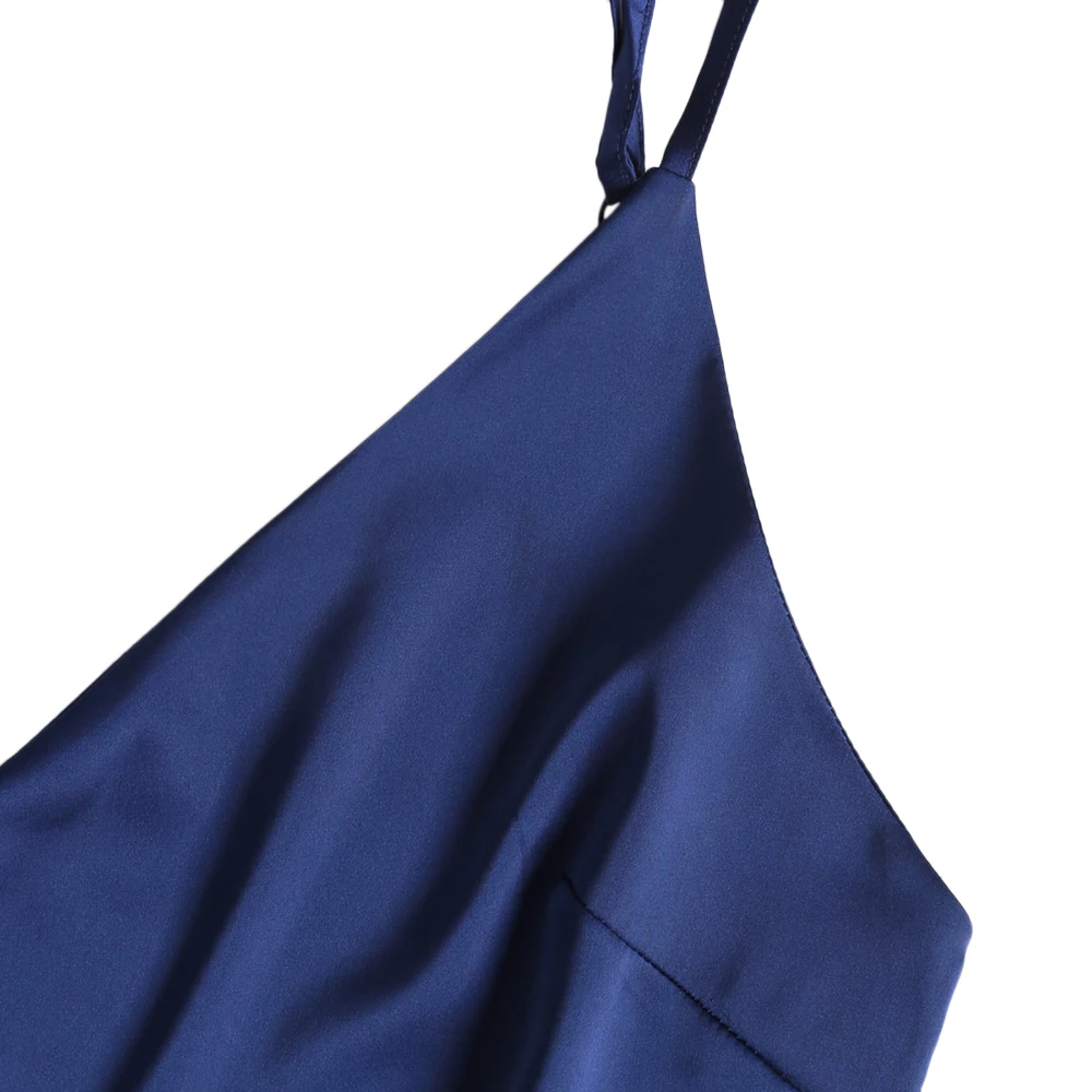 AZULINA Лето Satin Cami Top упругие талии шорты пижамный комплект 2018 Для женщин комплекты