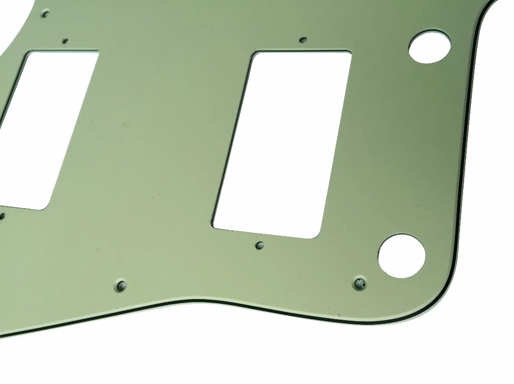 Pleroo Custom Guitar pickgaurd - For MIJ Jazzmaster Pickguard with PAF Humbucker 3 Ply Mint Green | Спорт и развлечения