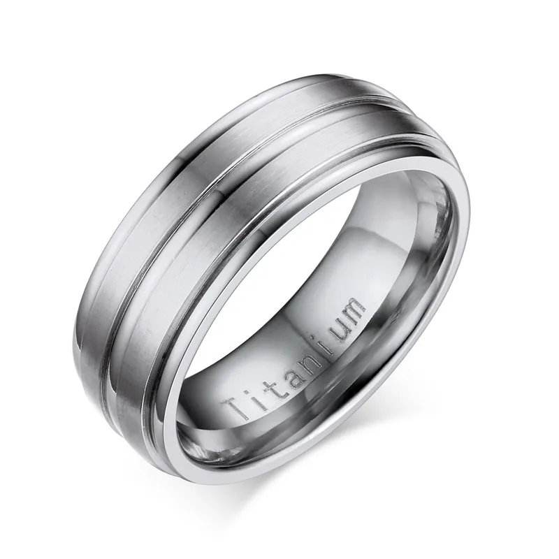 Мужское кольцо из чистого титана anillos mujer 5 цветов 8 мм в ширину TR-012 2019 | Украшения и