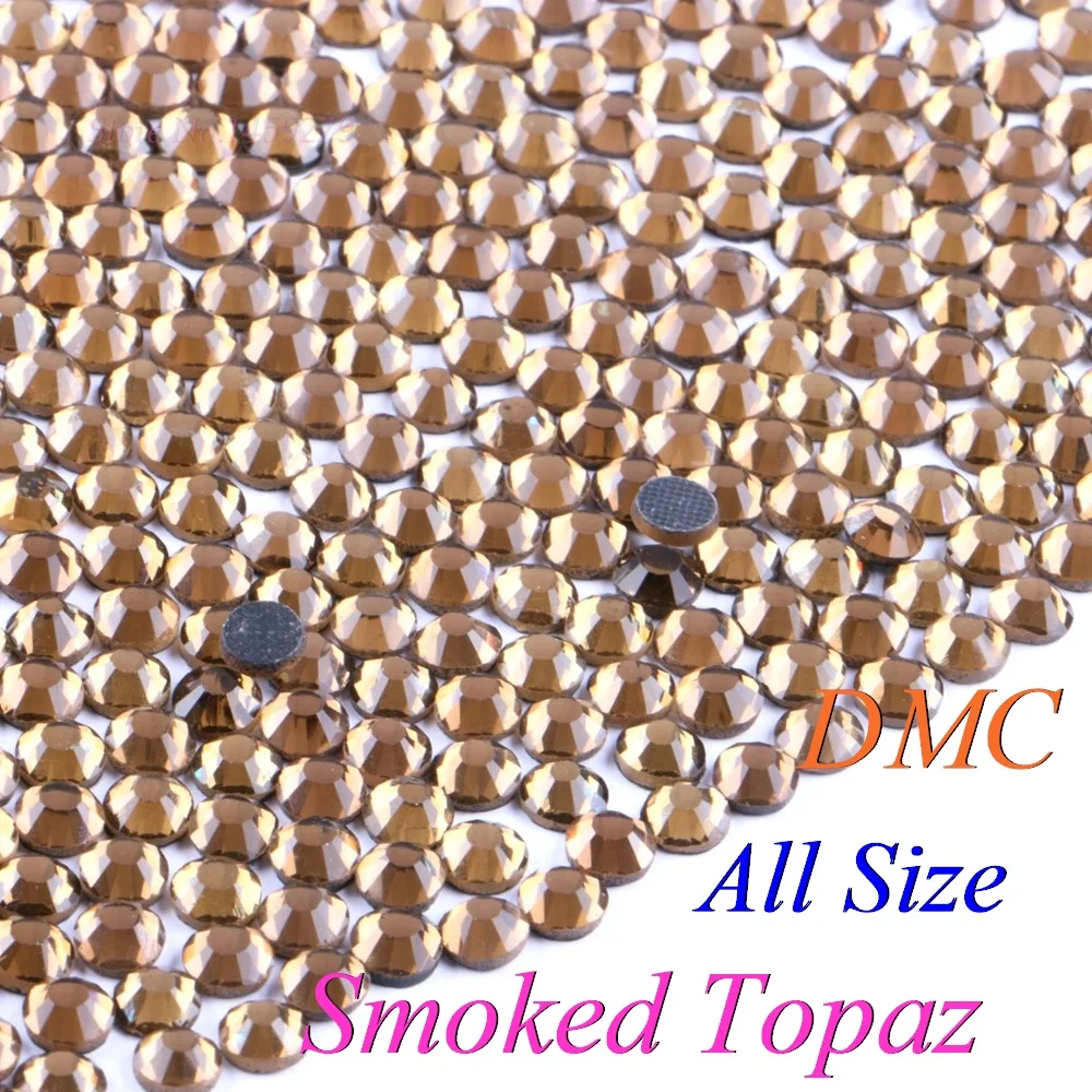 Все размеры! Дымчатый топаз DMC исправление горного хрусталя SS6 SS10 SS16 SS20 SS30