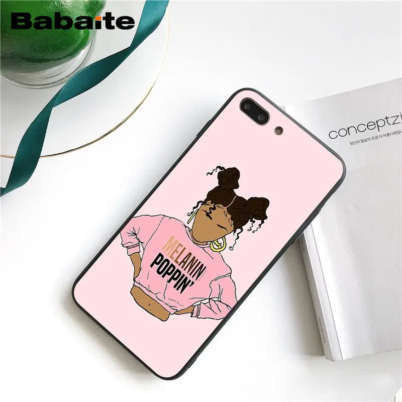 Чехол для телефона Babaite queen Afro Melanin Poppin для iphone 11 Pro 11Pro Max 6S 6plus 7plus 8 8Plus X Xs MAX 5 5S XR