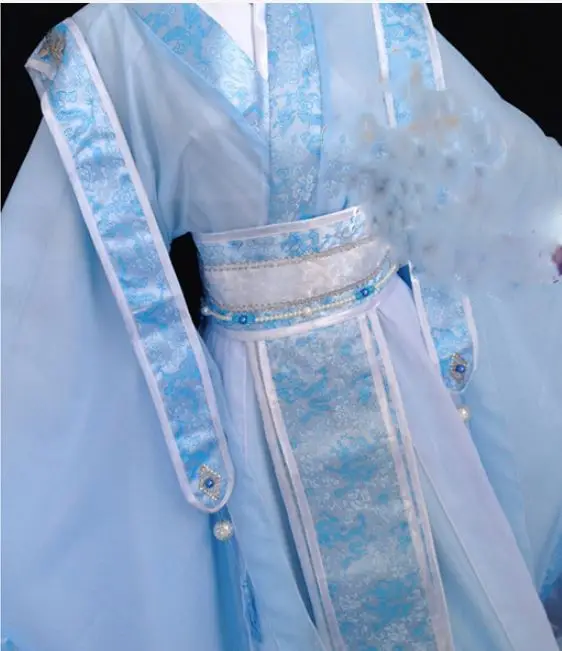 Xu Ran Ju белый синий мужской костюм Hanfu Cos Shen'An MuYan ShangGuan Tou для косплея Hanfu|Костюмы