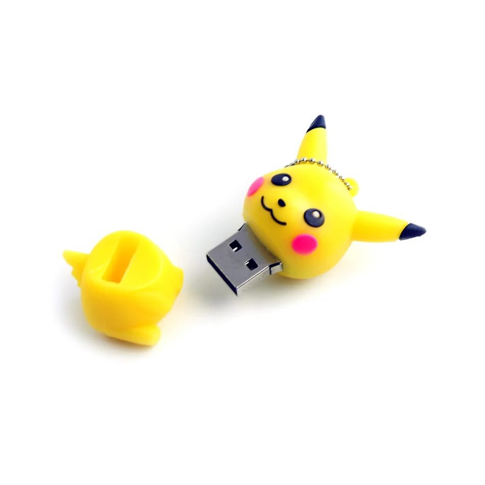 Новый мини флеш накопитель Pokemon Pikachu Подарочный 8 ГБ 16 32 64 брелок с мультяшным
