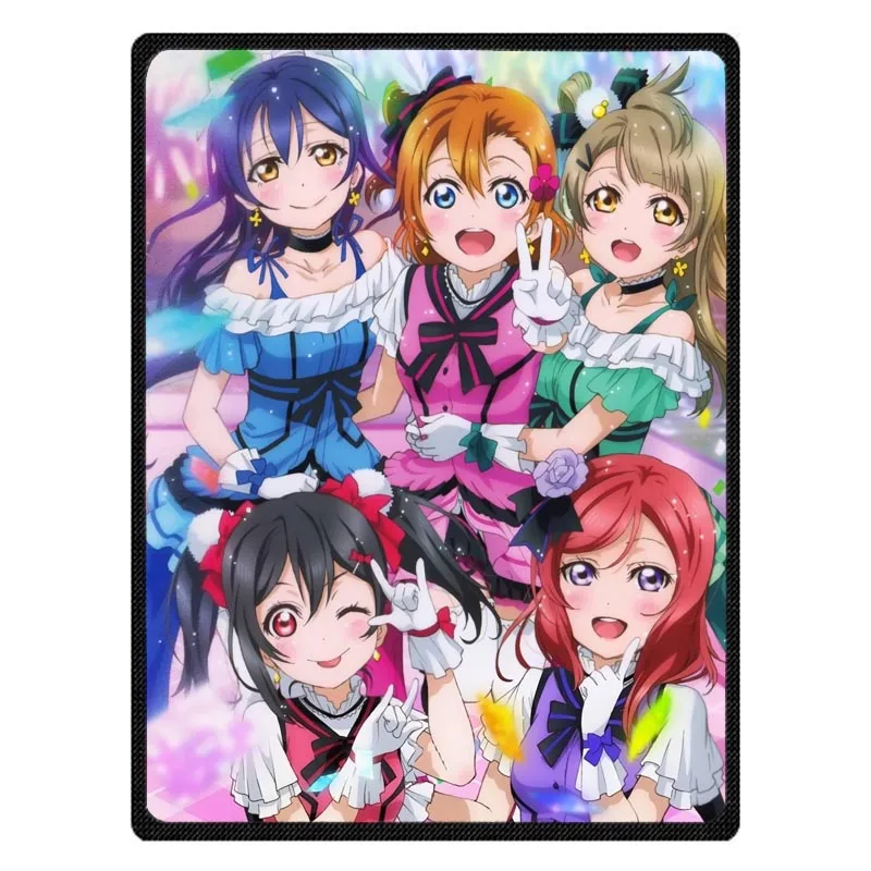 Love Live! Весенне-осеннее одеяло с принтом для школы Idol Project покрывало из кораллового