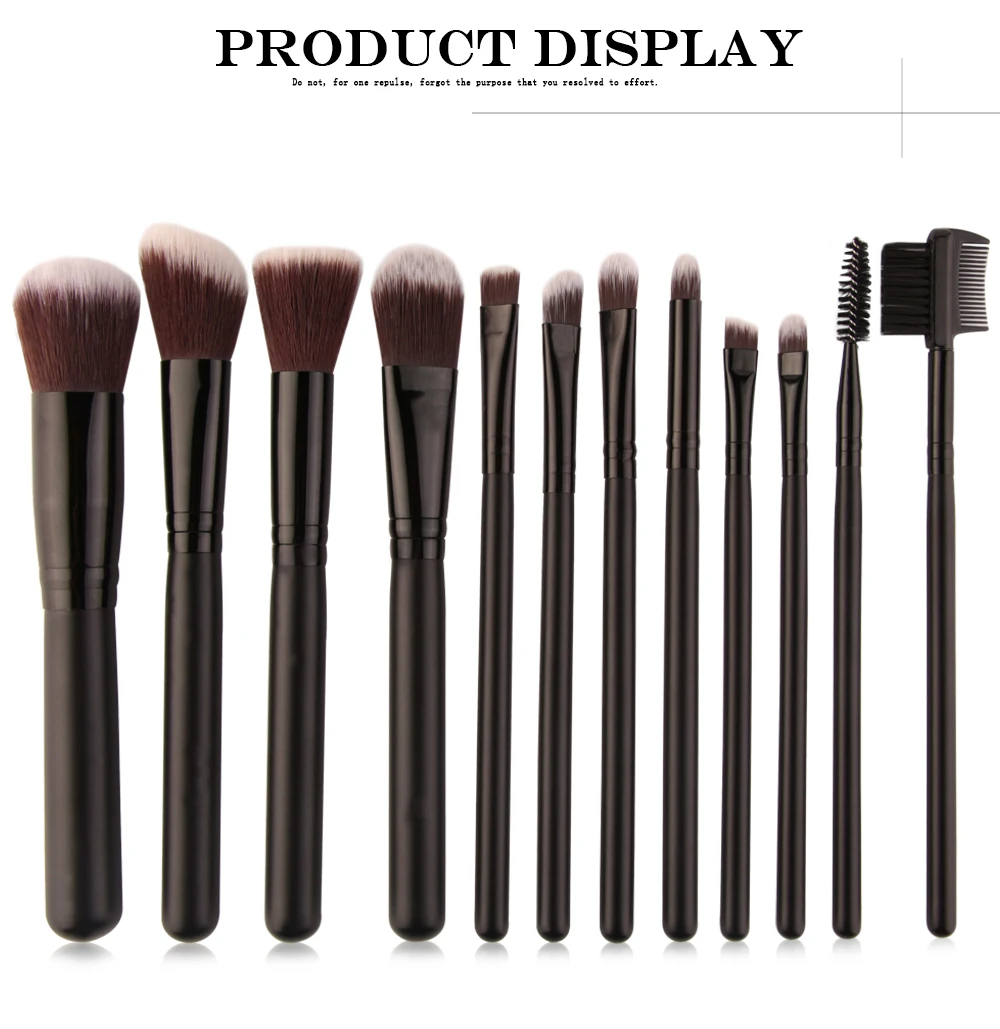 MAANGE 12 шт. набор профессиональных косметических кистей для макияжа Beatuy power Foundation Make Up brinks набор инструментов+ держатель чехол для чашек maquiagem