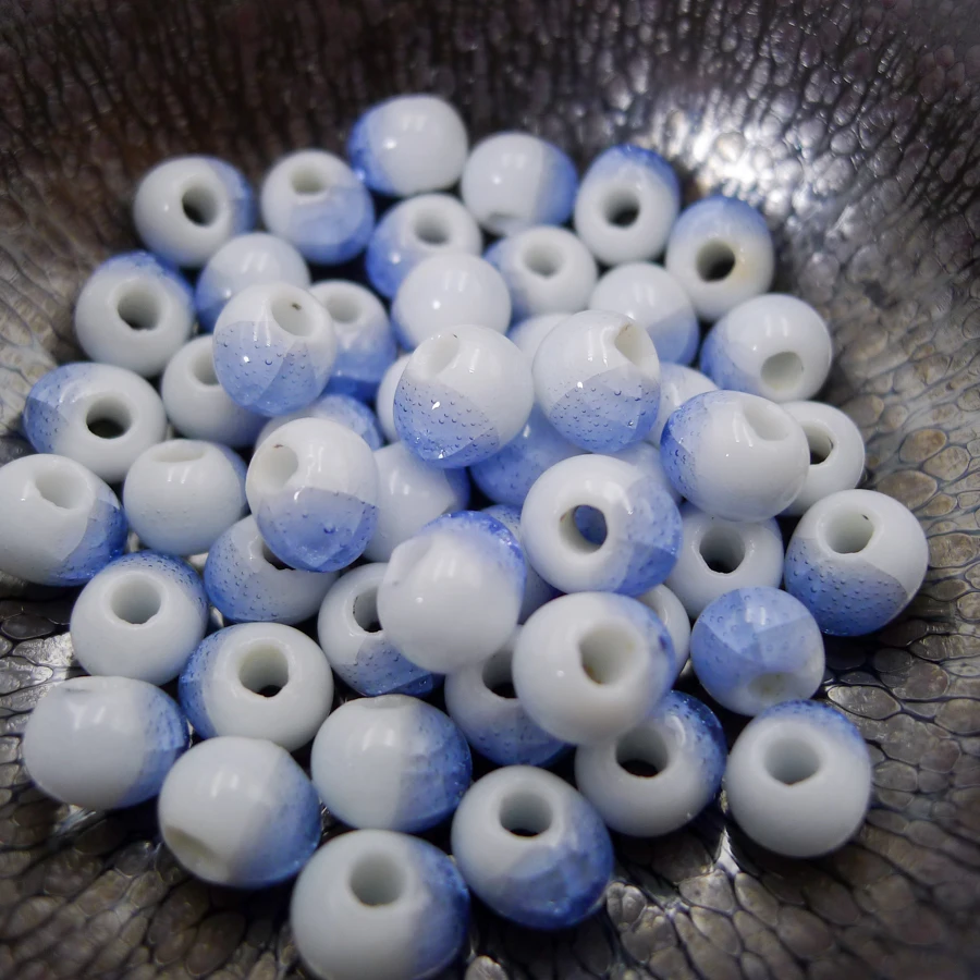 6 #100 шт Китай керамические бусины Веревка не деревянный Procelain шарик для