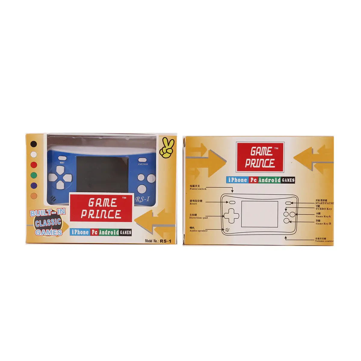 CoolBaby RS 1 2 5 дюймов lcd 76 игр внутри портативный видео Игровая приставка 8 бит игры