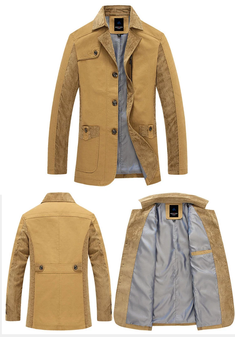 Бренд Mwxsd повседневная мужская хлопковая куртка приталенная весенняя