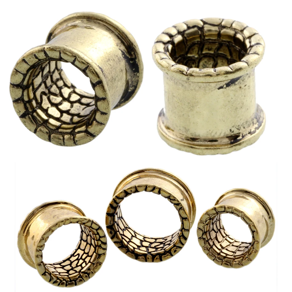 Эспандер для ушей SwanJo 1 пара медный тоннель пирсинга одна вспышка пробки Orelha 12 мм