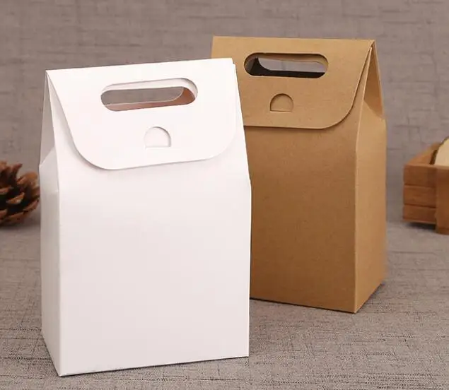 Оптовая продажа горячие натуральные крафт-бумажные пакеты для вечеринок