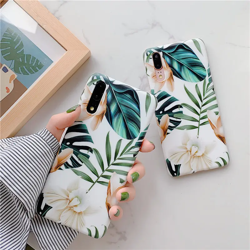 FLYKYLIN чехол с банановым листом для Huawei P20 P40 Lite P30 Pro Mate 20 30 задняя крышка летними