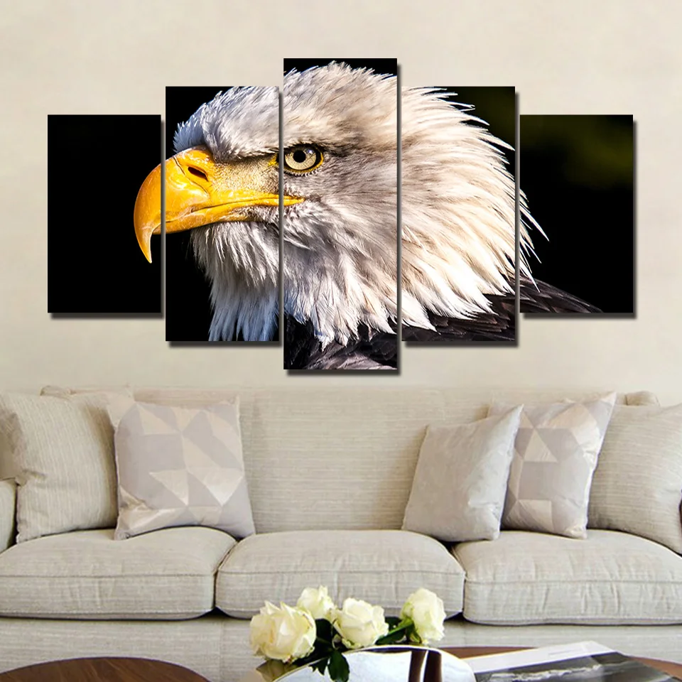 

5 Panel Painting Eagle Canvas Wall Art Picture Home Decoration Living Room Canvas Print Painting Canvas Art