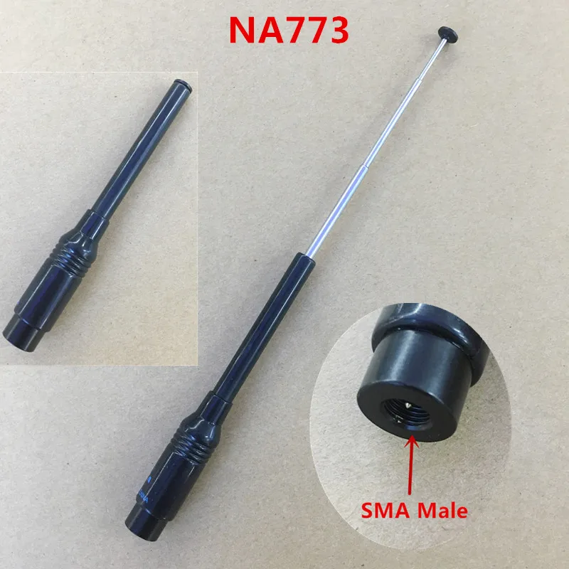 Honghuismart NA773 NA 773 Telescope SMA Male UHF VHF двухдиапазонная антенна для YAESU VERTEX STANDARD Tonfa Linton etc