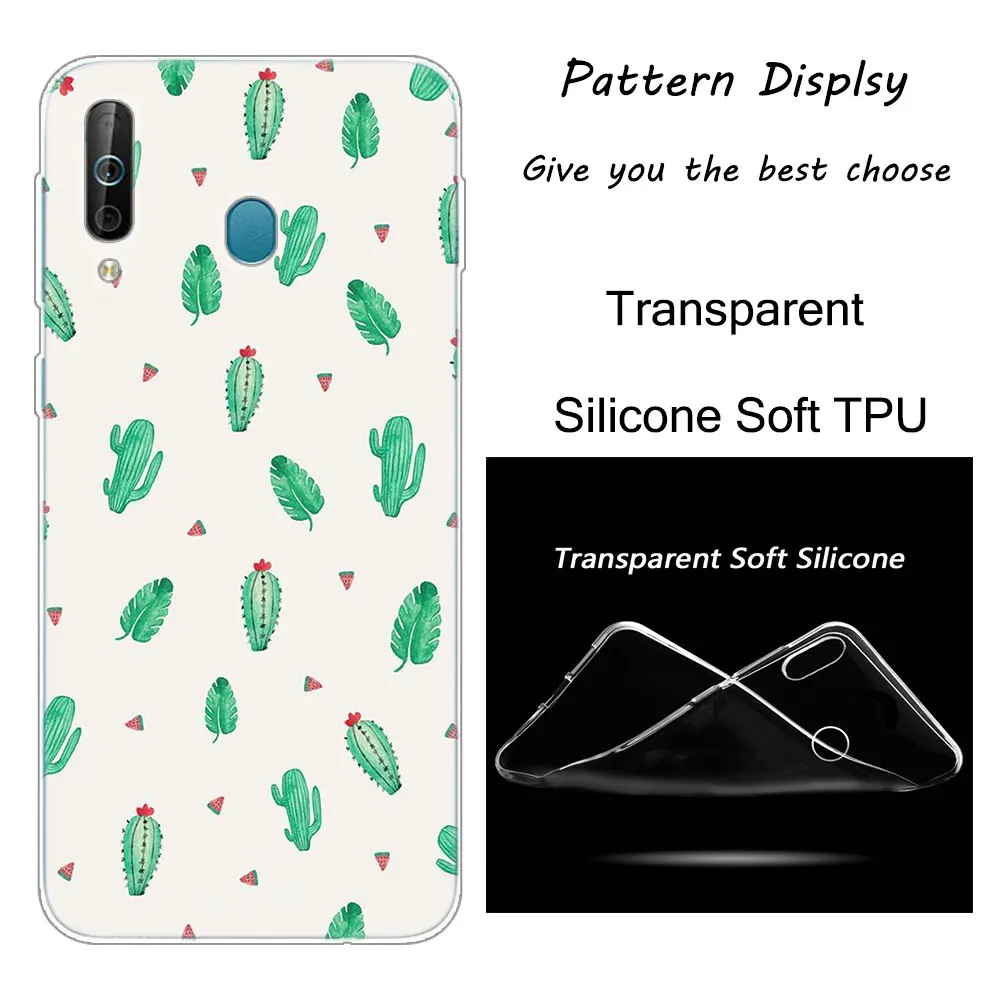 Горячая кактус, листья растений силиконовый чехол для телефона для samsung Galaxy A80 A70 A60 A50 A40 A40S A30 A20E A2CORE M40 Примечание 10 плюс 9 8 5