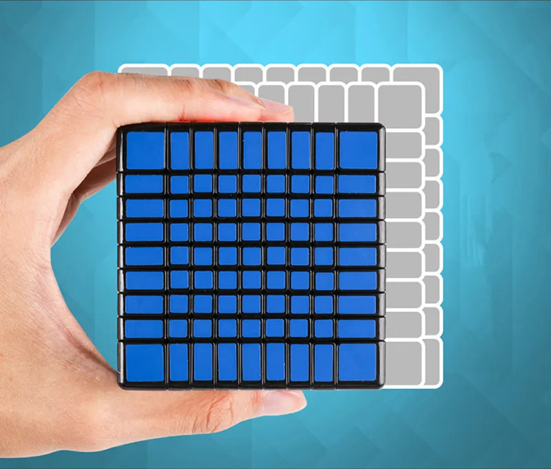 Moyu MF9 9x9 Cube 9 Layers Magic Speed Cube Puzzle 9x9x9 Black Stickerless Neo Cubo Magico 9*9*9 Education Boy Toys For Adults
