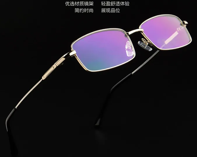 Классические металлические мужские очки для чтения wo полимерные линзы