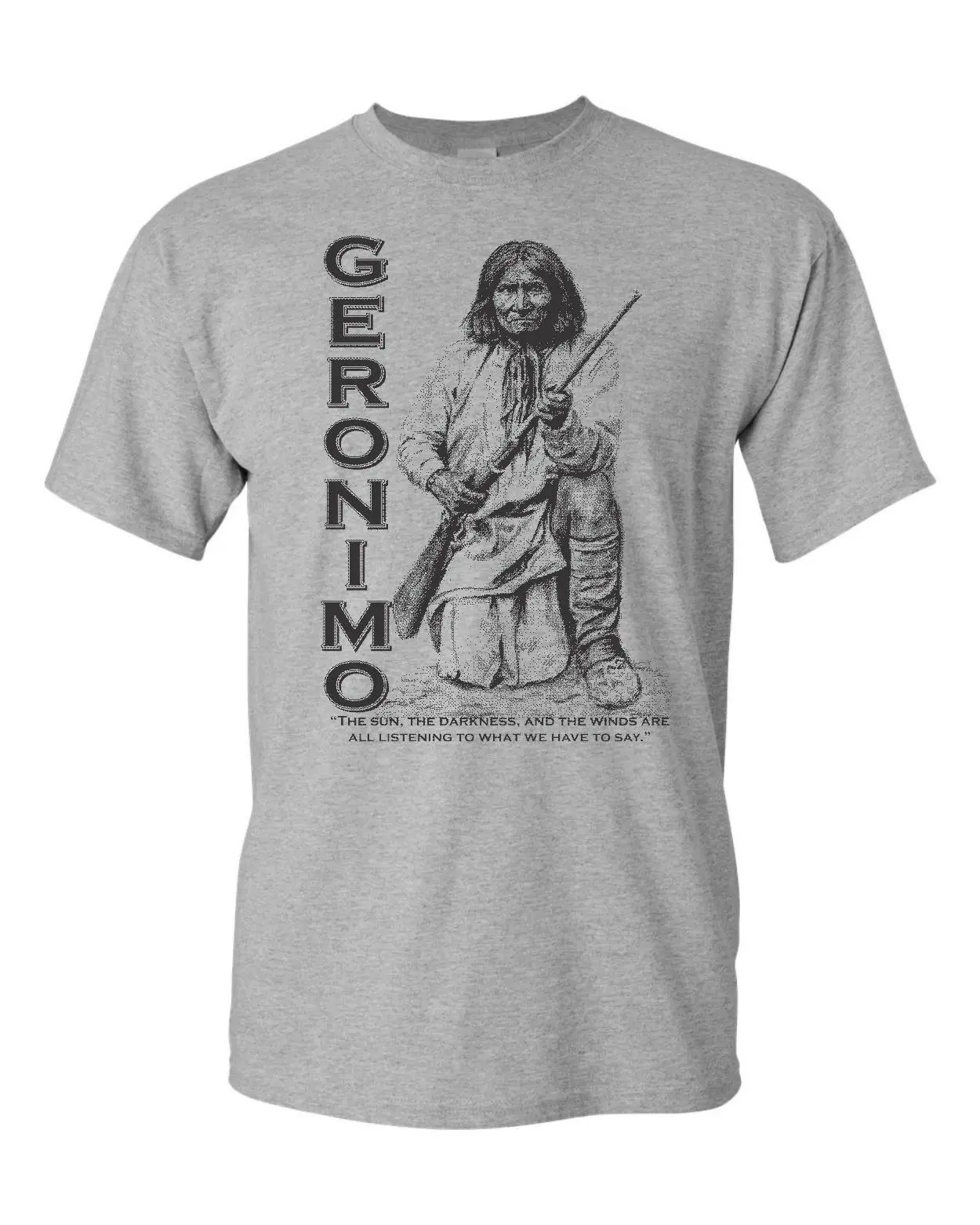Geronimo индейцы коренные американцы Для мужчин's футболка 1807 | Мужская одежда