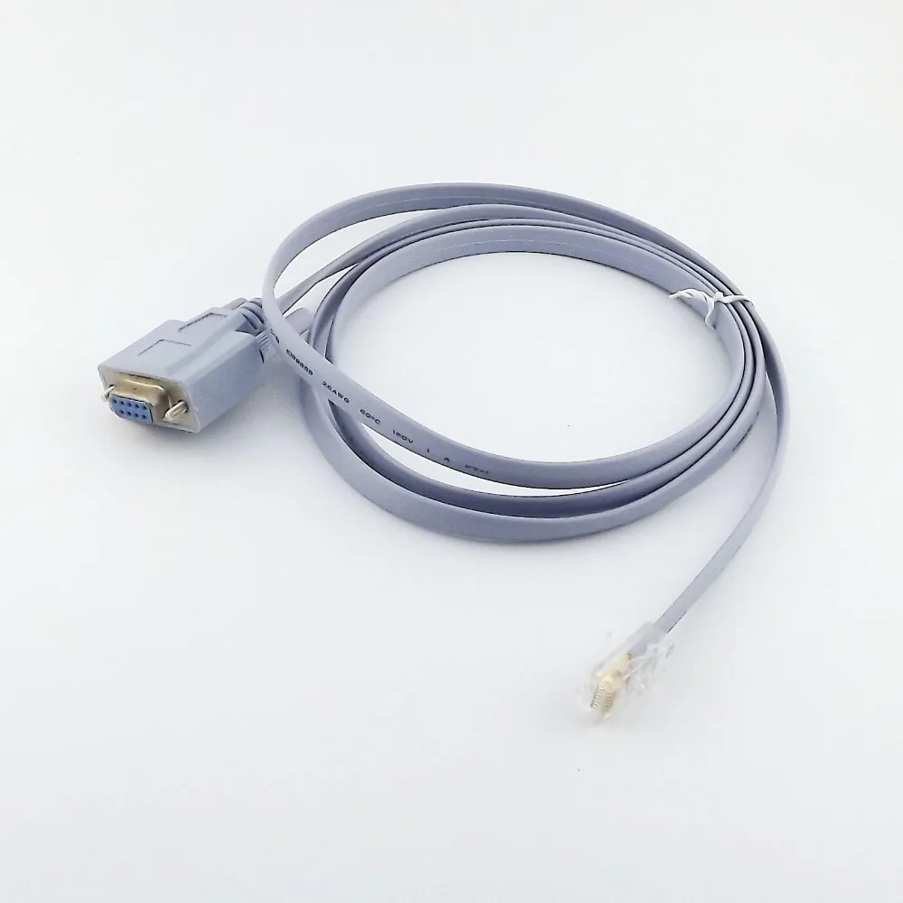1 шт. RJ45 8P8C штекер к DB9 гнездовой последовательной консоли сетевой разъем адаптер