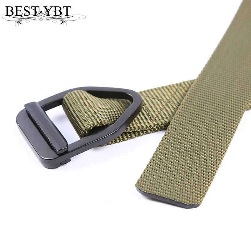 

Best YBT New Unisex Belt Canvas Alloy Ring buckle Men and Women Belt Adjustable Outdoor Sports High Quality Unisex Belt