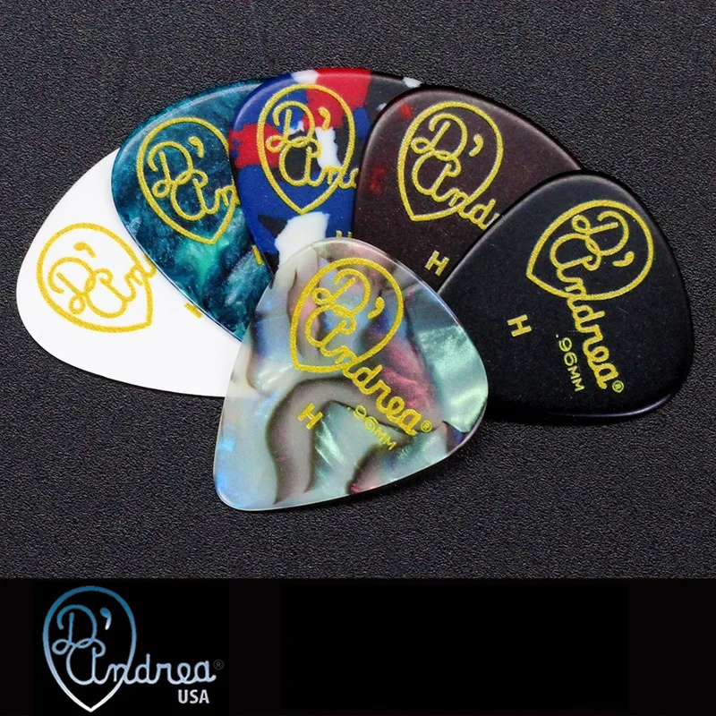 

D'Andrea USA's Classic Celluloid Guitar Pick, 3 Gauges Available, Sell by 1/pc