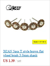XCAN 10 шт нержавеющая сталь/нейлон/Латунь Карандаш колеса кисти 3,0 мм хвостовик для вращающихся инструментов dremel