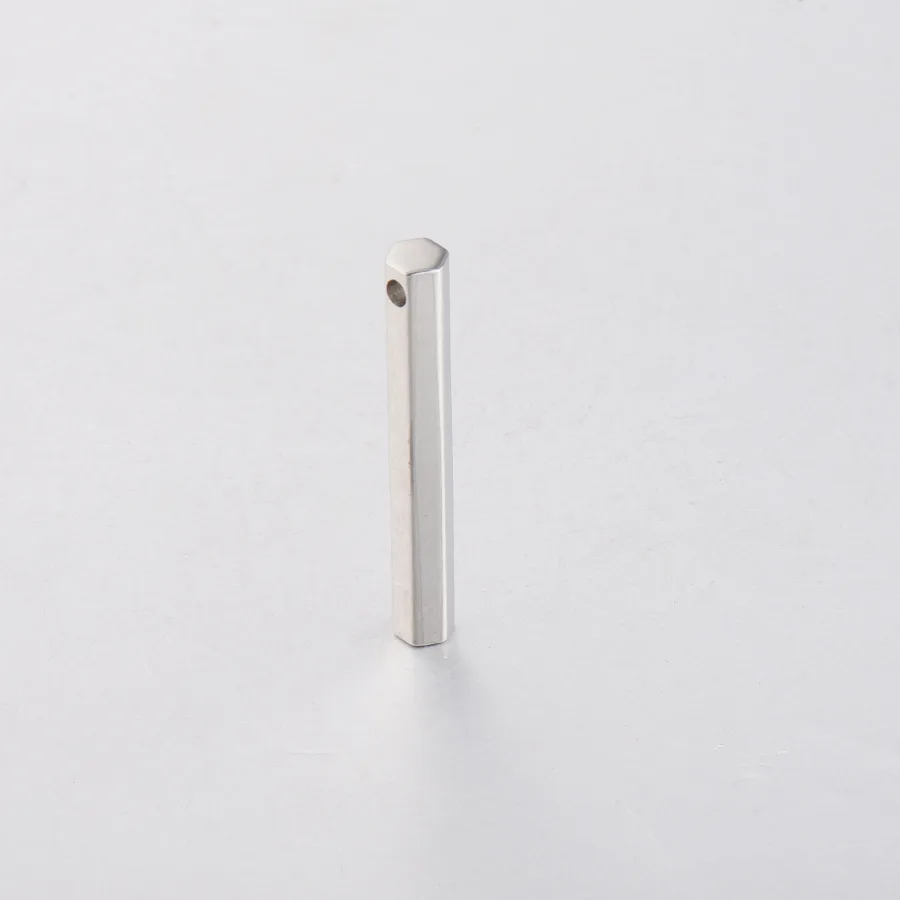 

Jaymaxi 3D Bar Pendant Stainless Steel Stamping Bar Blank Six Sides DIY Customs Logo Pendant Charms 5*40mm 20Pieces/lot