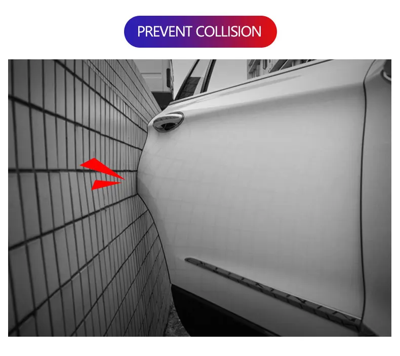 Защита края двери, защита двери автомобиля, Светоотражающая полоса, автомобильная Светоотражающая полоса, предупреждение о столкновении, наклейка, знак безопасности