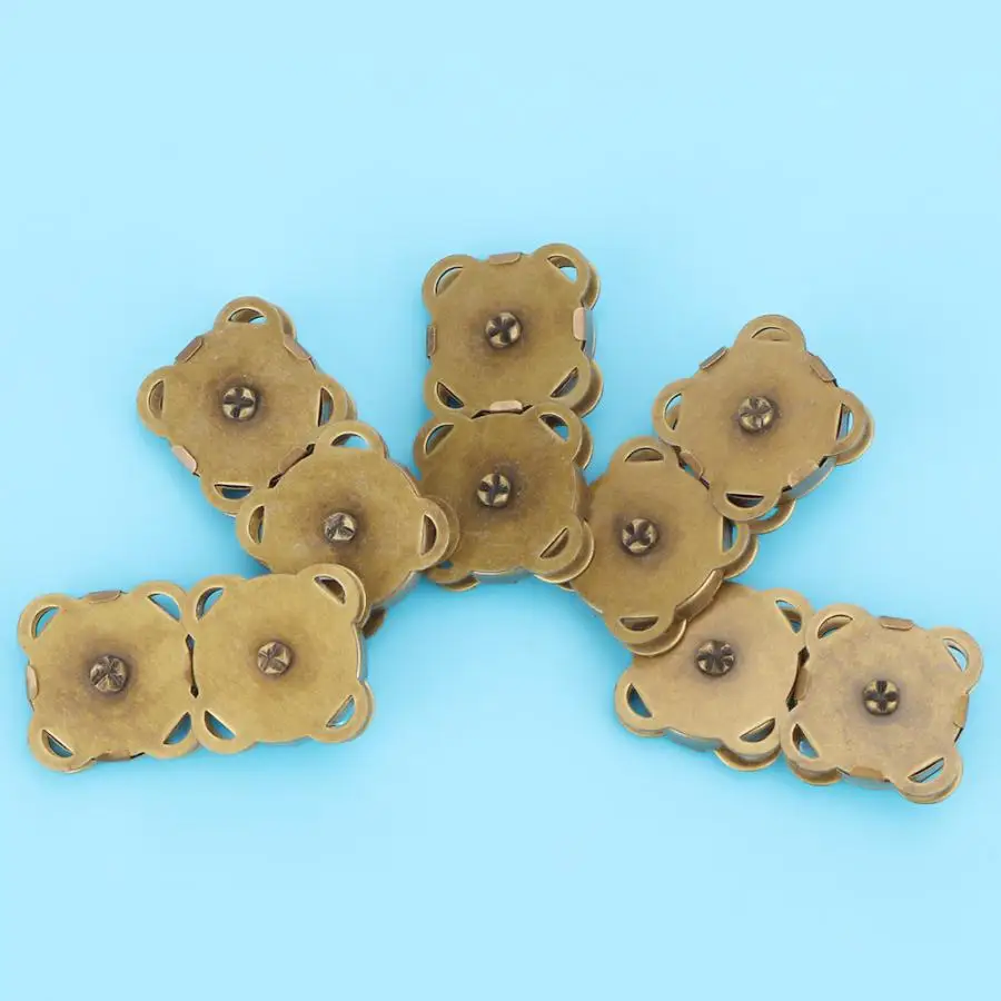 10 шт./компл. Металлическая магнитная пряжка кнопки сделай сам аксессуары для